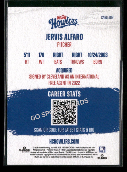 2026 Hill City Howlers Jervis Alfaro