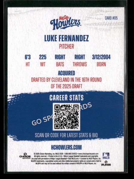 2026 Hill City Howlers Luke Fernandez
