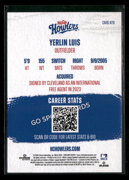 2026 Hill City Howlers Yerlin Luis