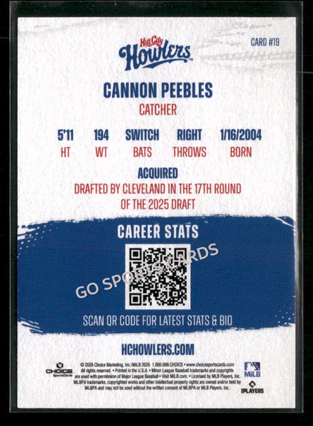 2026 Hill City Howlers Cannon Peebles