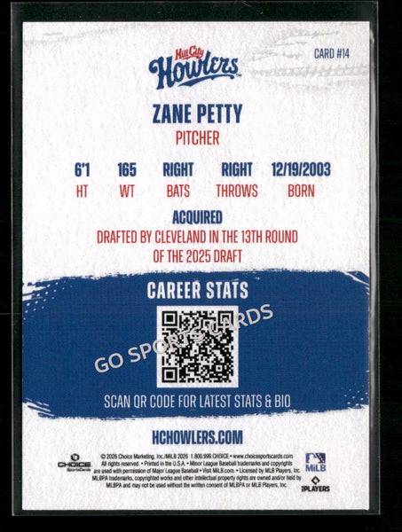 2026 Hill City Howlers Zane Petty