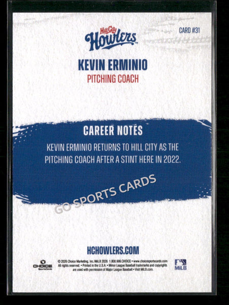 2026 Hill City Howlers Kevin Erminio