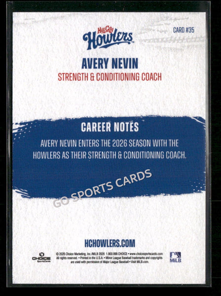 2026 Hill City Howlers Avery Nevin