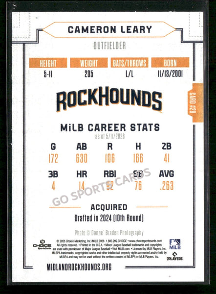 2026 Midland RockHounds Cameron Leary