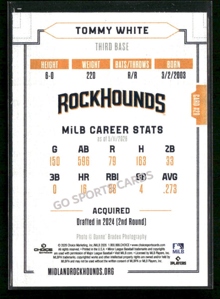 2026 Midland RockHounds Tommy White