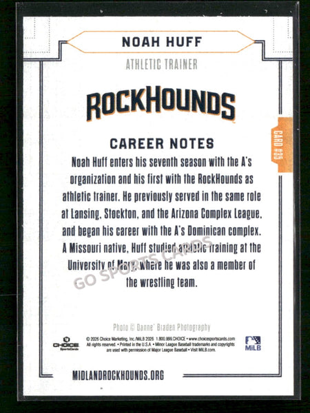 2026 Midland RockHounds Noah Huff