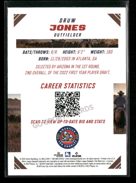 2026 Texas League Top Prospects Druw Jones