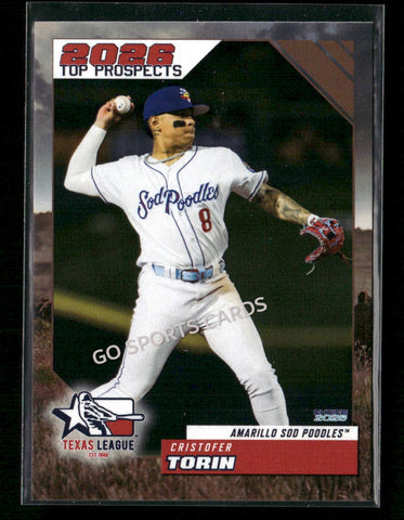 2026 Texas League Top Prospects Cristofer Torin