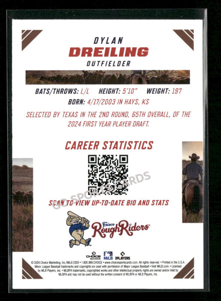 2026 Texas League Top Prospects Dylan Dreiling