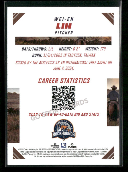 2026 Texas League Top Prospects Wei En Lin