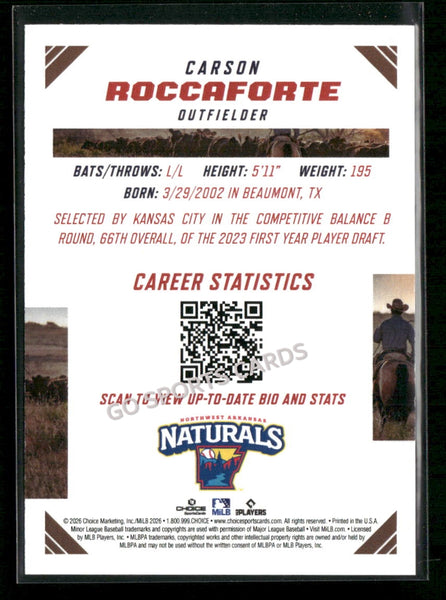 2026 Texas League Top Prospects Carson Roccaforte