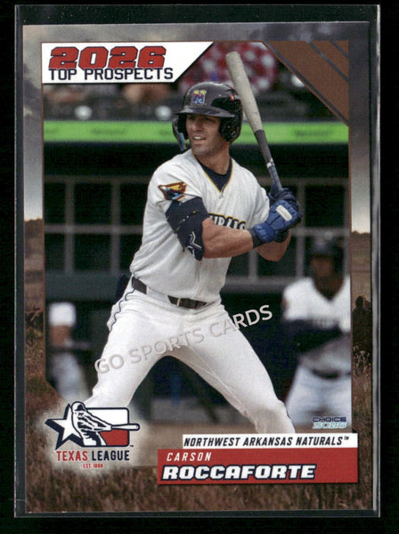2026 Texas League Top Prospects Carson Roccaforte
