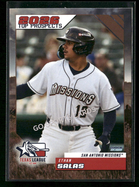 2026 Texas League Top Prospects Ethan Salas