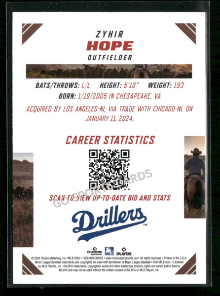 2026 Texas League Top Prospects Zyhir Hope