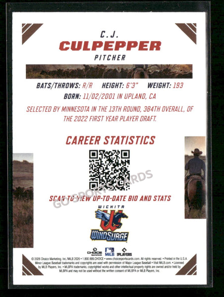 2026 Texas League Top Prospects CJ Culpepper