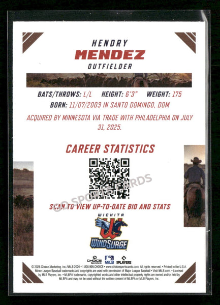 2026 Texas League Top Prospects Hendry Mendez