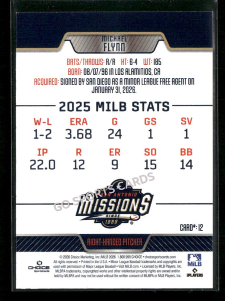 2026 San Antonio Missions Michael Flynn