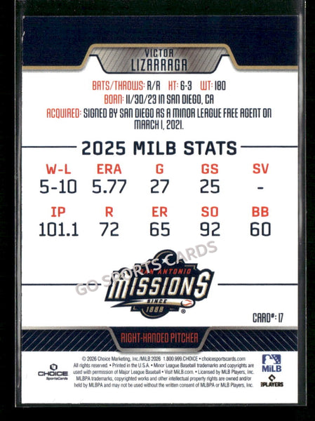 2026 San Antonio Missions Victor Lizarraga