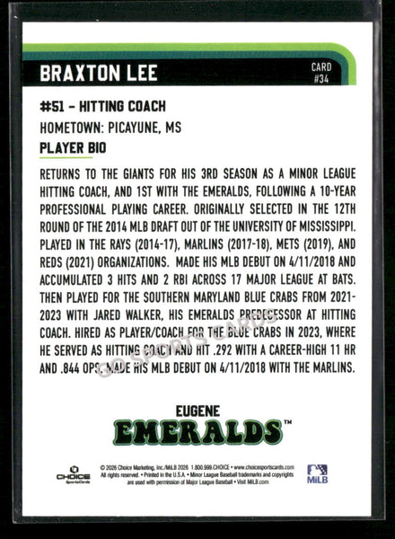 2026 Eugene Emeralds Braxton Lee