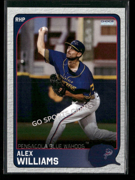 2026 Pensacola Blue Wahoos Alex Williams