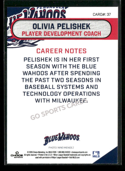 2026 Pensacola Blue Wahoos Olivia Pelishek
