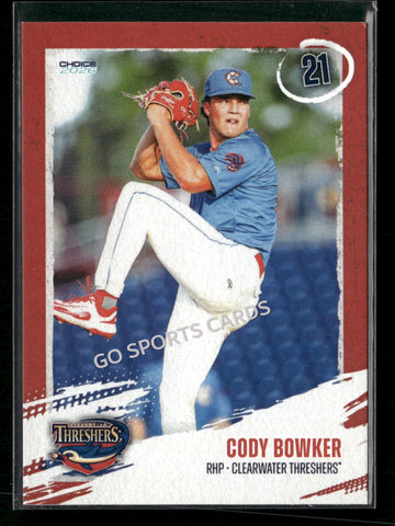2026 Clearwater Threshers Cody Bowker