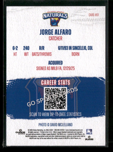 2026 Northwest Arkansas Naturals Jorge Alfaro