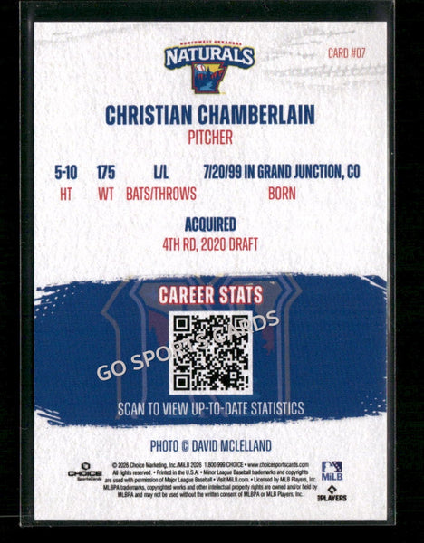 2026 Northwest Arkansas Naturals Christian Chamberlain