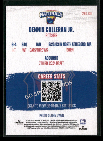 2026 Northwest Arkansas Naturals Dennis Colleran Jr
