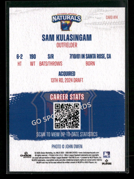 2026 Northwest Arkansas Naturals Sam Kulasingam