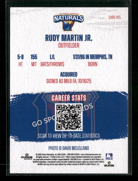 2026 Northwest Arkansas Naturals Rudy Martin Jr