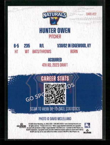 2026 Northwest Arkansas Naturals Hunter Owen