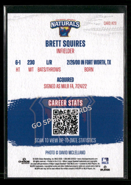 2026 Northwest Arkansas Naturals Brett Squires