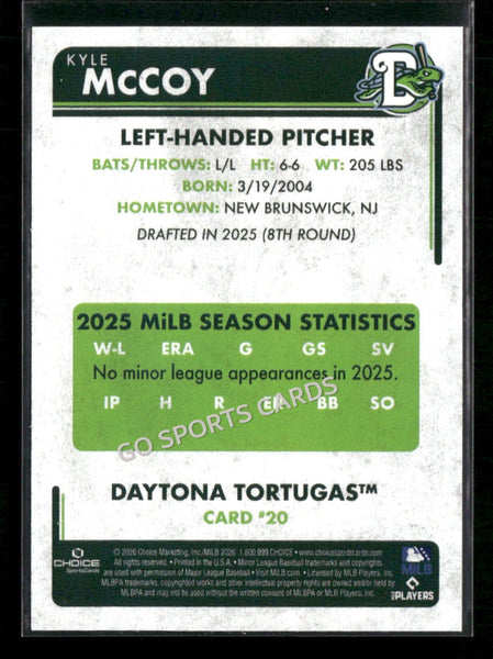 2026 Daytona Tortugas Kyle McCoy