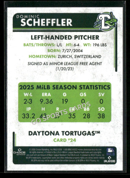 2026 Daytona Tortugas Dominic Scheffler