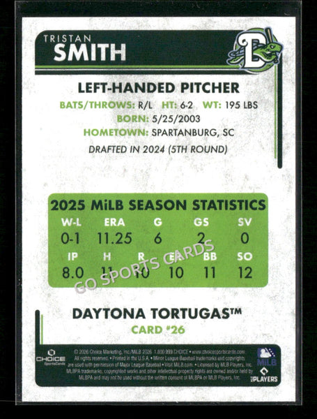 2026 Daytona Tortugas Tristan Smith
