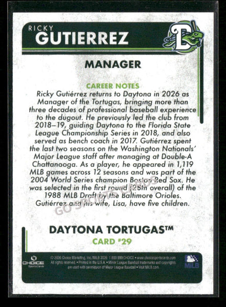 2026 Daytona Tortugas Ricky Gutierrez