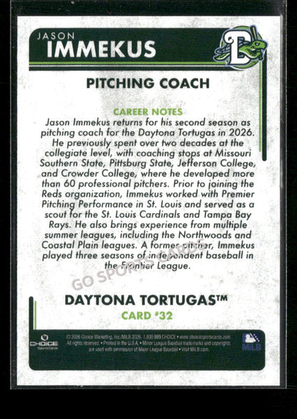 2026 Daytona Tortugas Jason Immekus