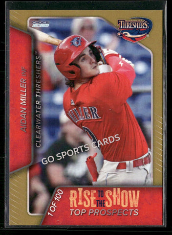 2026 Clearwater Threshers Rise To The Show Top Prospects GOLD Aidan Miller