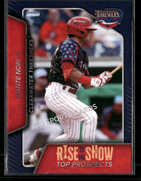 2026 Clearwater Threshers Rise To The Show Top Prospects Dante Nori