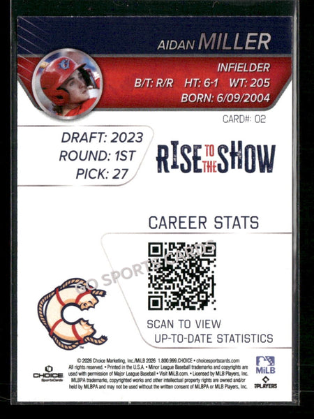 2026 Clearwater Threshers Rise To The Show Top Prospects Aidan Miller