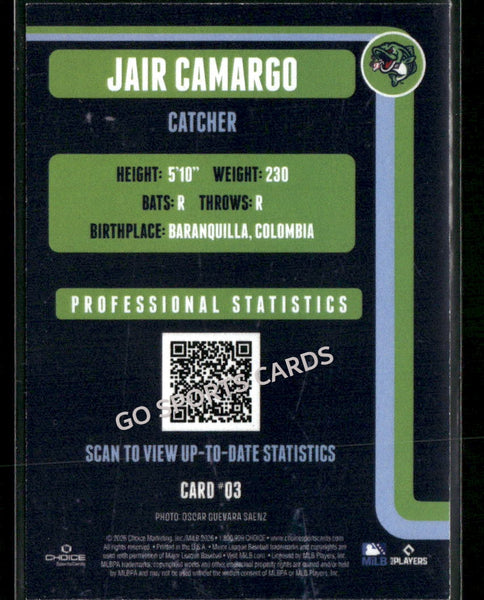 2026 Gwinnett Stripers Jair Carmargo