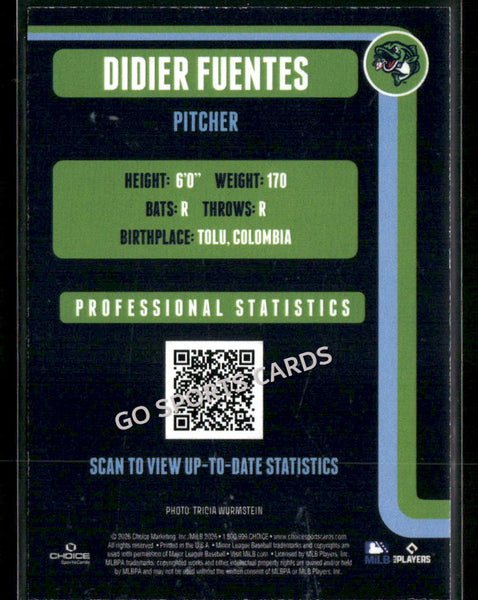 2026 Gwinnett Stripers Didier Fuentes