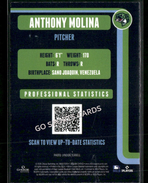 2026 Gwinnett Stripers Anthony Molina