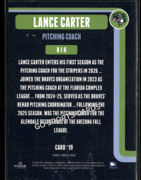 2026 Gwinnett Stripers Lance Carter