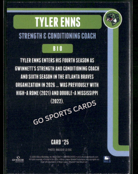 2026 Gwinnett Stripers Tyler Enns