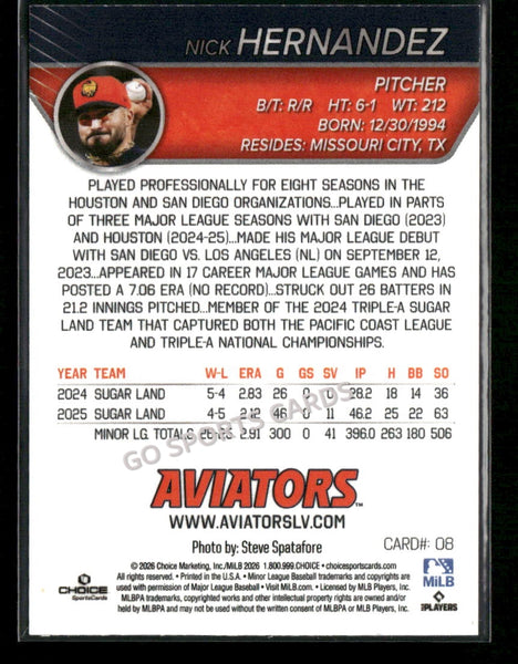 2026 Las Vegas Aviators Nick Hernandez