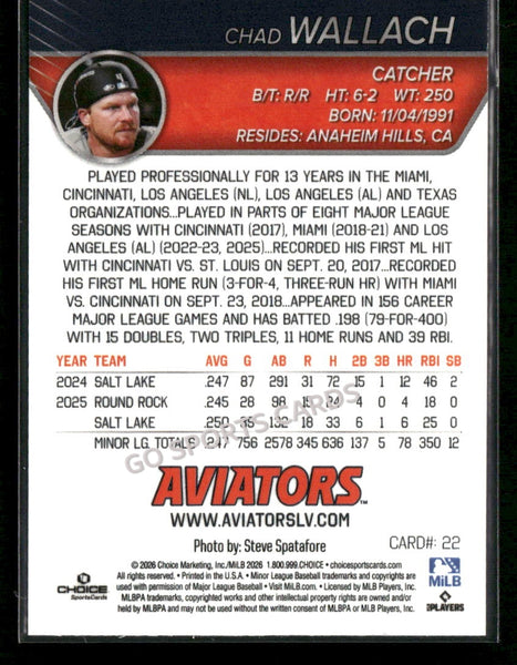 2026 Las Vegas Aviators Chad Wallach