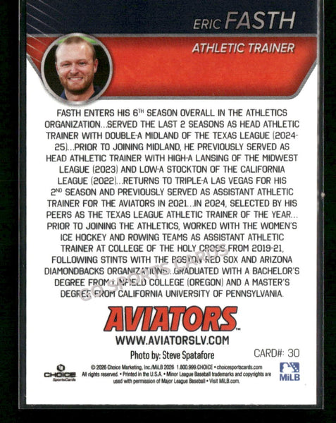 2026 Las Vegas Aviators Eric Fasth