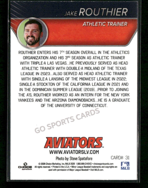 2026 Las Vegas Aviators Jake Routhier